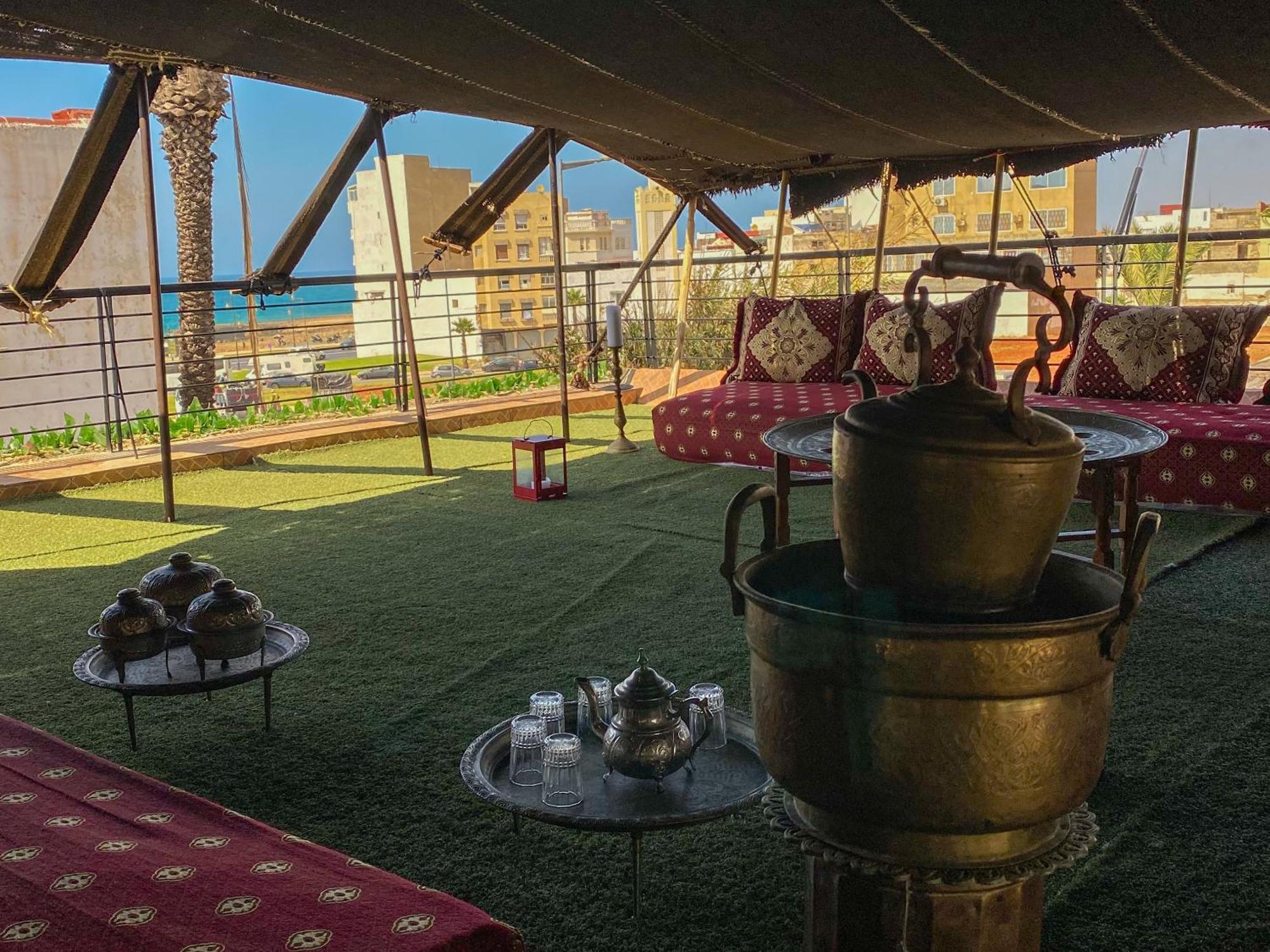 Dar Lghzal Special Offer In Rabat Winner Of Guest Experience 2025 Awards Traditional Sahrawi And Berber Privative Villa With Swimming Pool Jacuzzi Sea View And On Site Restaurant Ideal For Family And Groups In Rabat'S Center No Car Required Exterior photo